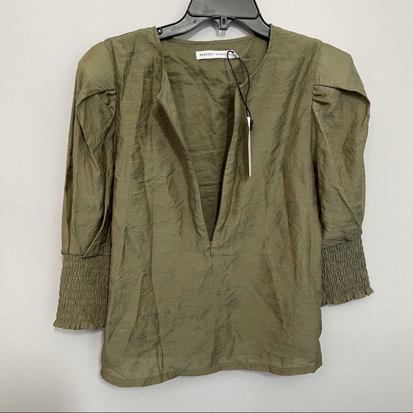 Rebecca Minkoff Geneva Puff Sleeve Blouse - Picture 11 of 16